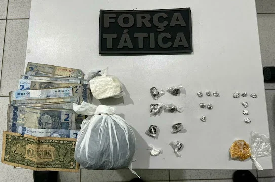 arbeiro da rua Jaicós é preso com posse de vários tipos de drogas em Parnaíba.