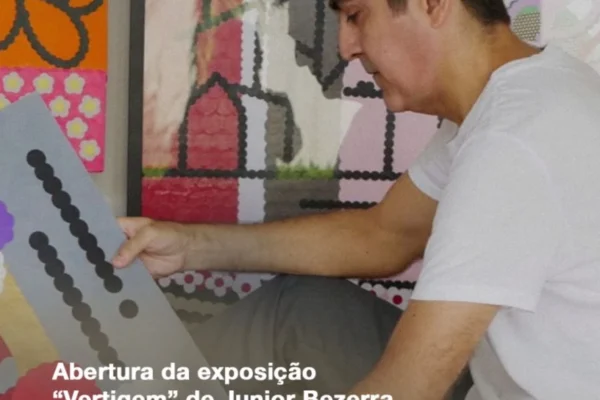 Artista plástico Junior Bezerra expõe sua Vertigem no SESC Caixeiral   em Parnaíba.