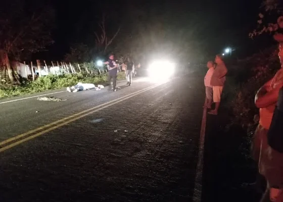 Mais uma pessoa morre após colidir moto com animal na pista em Caxingó.