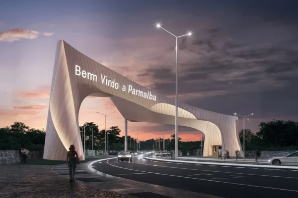 Projeto de pórtico de entrada de Parnaíba é feito por inteligência artificial se inspira na beleza natural.