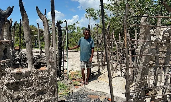 Justiça determina construção de casas em área antes ocupada pela grilagem em Cajueiro da Praia.