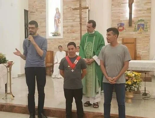 Lindomar Santos de Sousa assume cargo na equipe paroquial da Pastoral Litúrgica da igreja de Santa Ana.