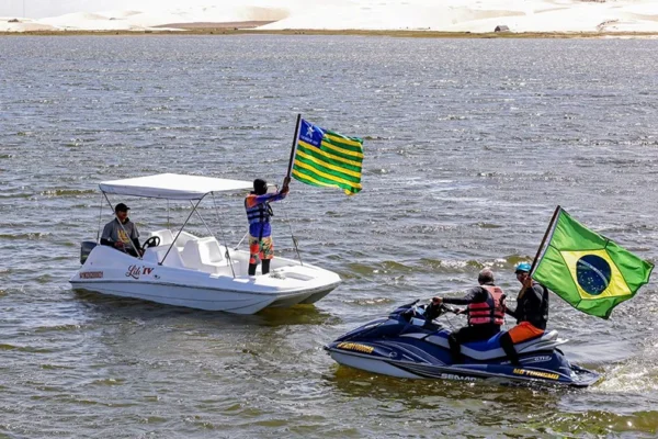 Com obras quase concluídas, lagoa do Portinho es transforma na novo ponto de turismo na região de Parnaíba.
