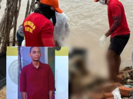 Corpo encontrado boiando no rio Igaraçu é confirmado: é do estudante desaparecido há uma semana em Parnaíba.
