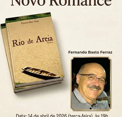 Romance “Rio de Areia”, de Fernando Ferraz, terá apresentações em Parnaíba e Luzilândia.