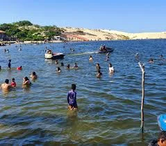 Lagoa do Portinho em Parnaíba tem aumento no nível das águas.