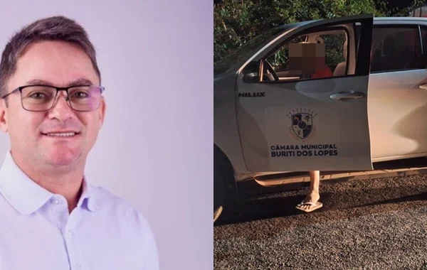 Vereador de Buriti dos Lopes  é detido ao transportar gasolina em caminhonete da Câmara Municipal.