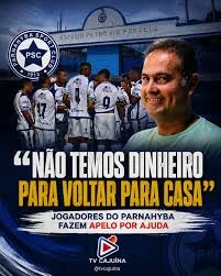 Sem salários há dois meses, jogadores do Parnayba estão passando necessidade. Situação crítica.